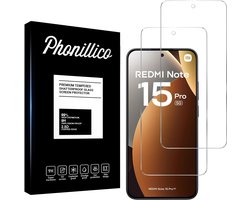 Screenprotector geschikt voor Xiaomi Redmi Note 15 Pro 5G - 2 stuks Beschermglas van glas Transparante glazen schermbeschermfolie