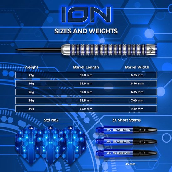 Mission ION 95% - Dartpijlen van Mission — afbeelding 3