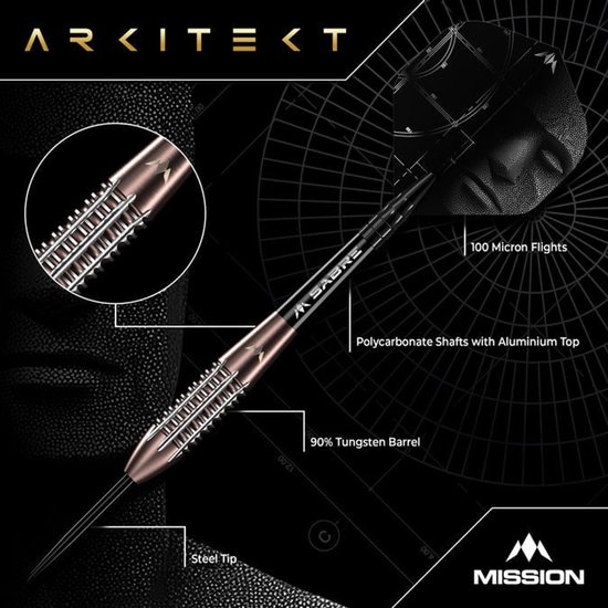 Mission Arkitekt 90% - Dartpijlen van Mission — afbeelding 2