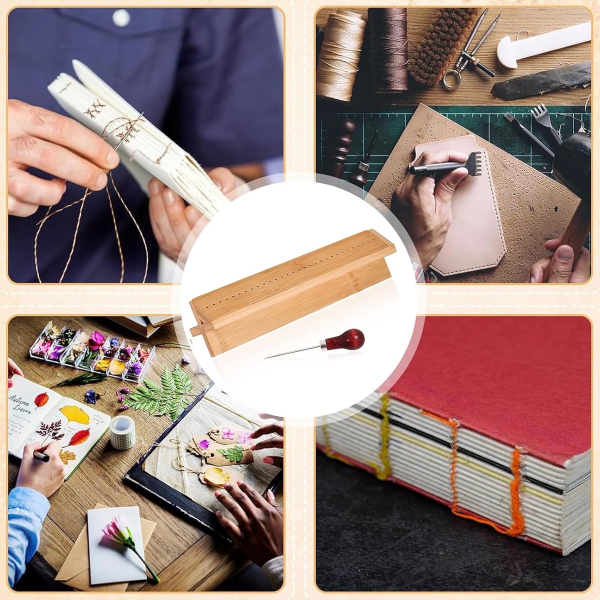 Boekbind Gereedschap - Inbindmachine - Gereedschap - Boekbindgereedschap - voor Boekbinding en DIY Ambachten - Handgemaakte boeken maken - 32cm thumbnail 5