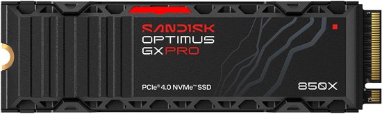SanDisk Optimus GX PRO 850X 2 TB with heatsink