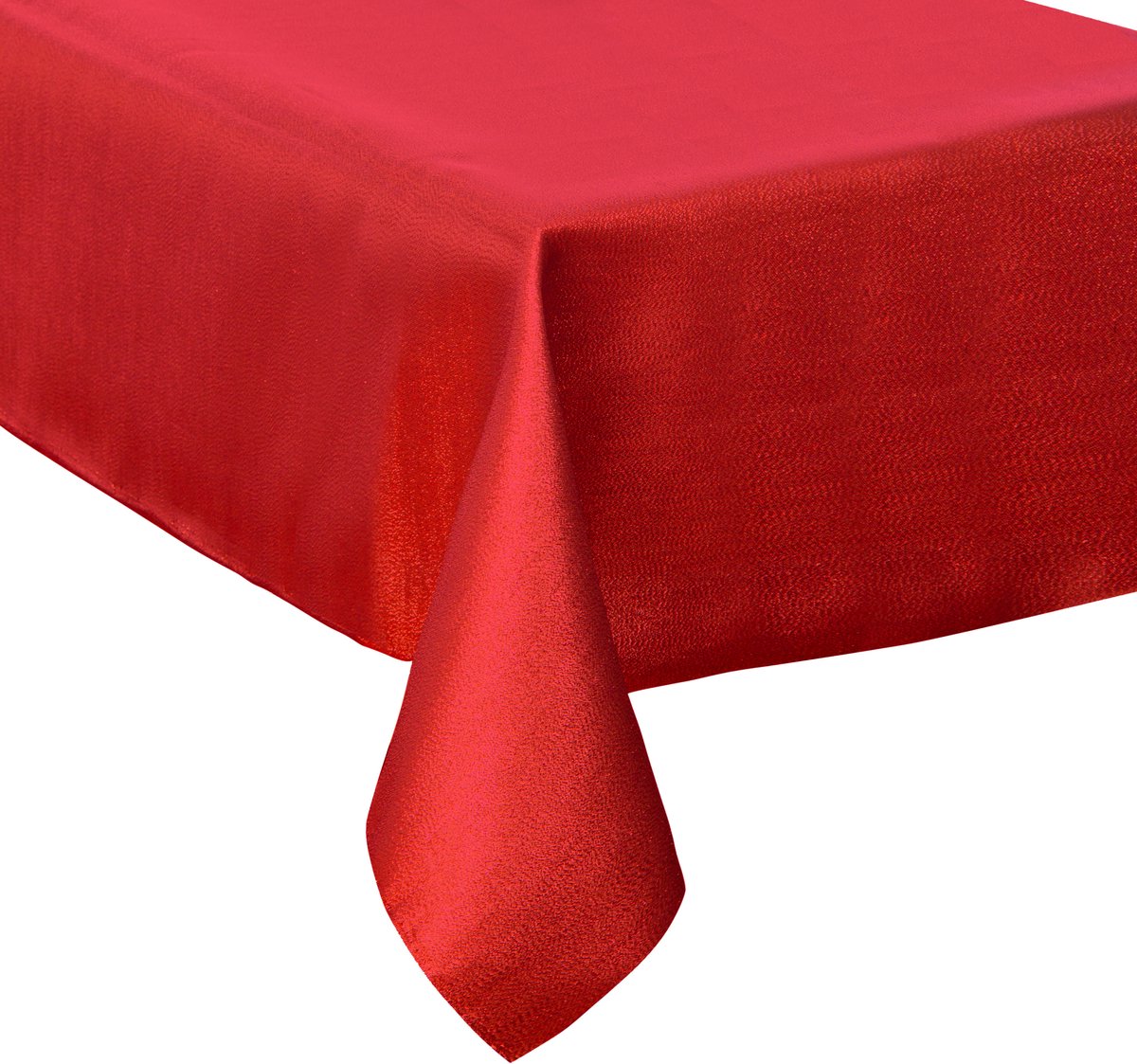 Feeric Tafelkleed/tafellaken - 2x - rood - sprakling - 140 x 360 cm - katoen - rechthoekig
