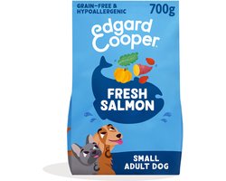 Edgard & Cooper Adult Hondenbrokken Voor Kleine Honden, Verse Zalm, 700Kg, Hypoallergeen Recept Met Natuurlijke Ingrediënten, Perfecte Vezelbalans