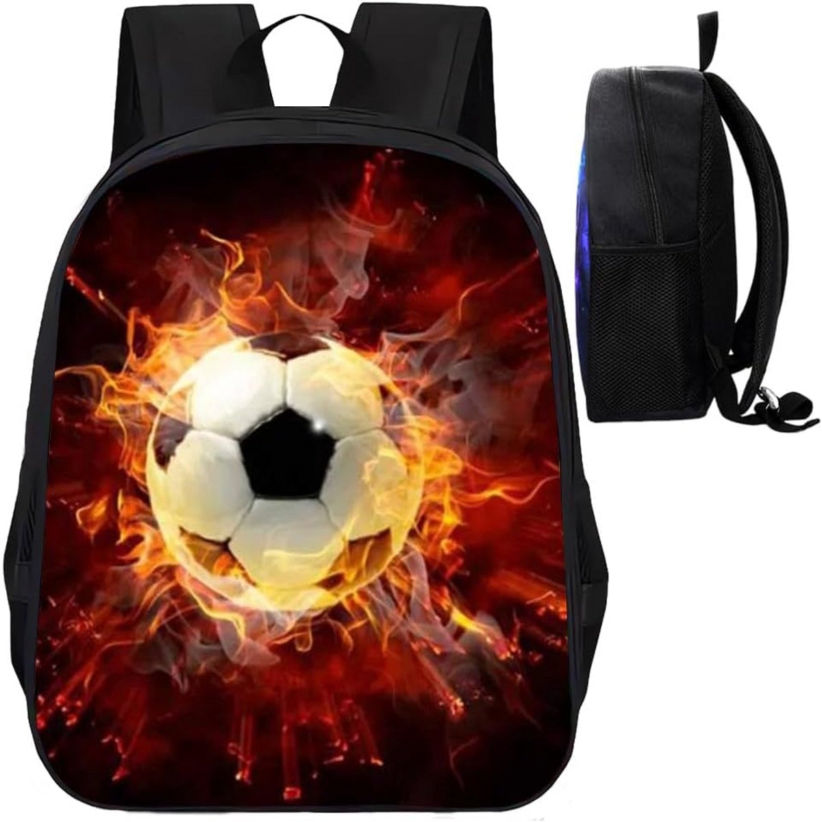 Grote Voetbal Rugzak voor Jongens - Stijlvolle Schooltas met Voetbaldesign