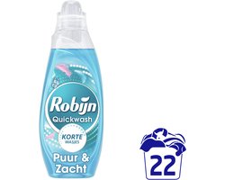 Robijn - Quickwash Vloeibaar Wasmiddel - Puur & Zacht - 22 wasbeurten