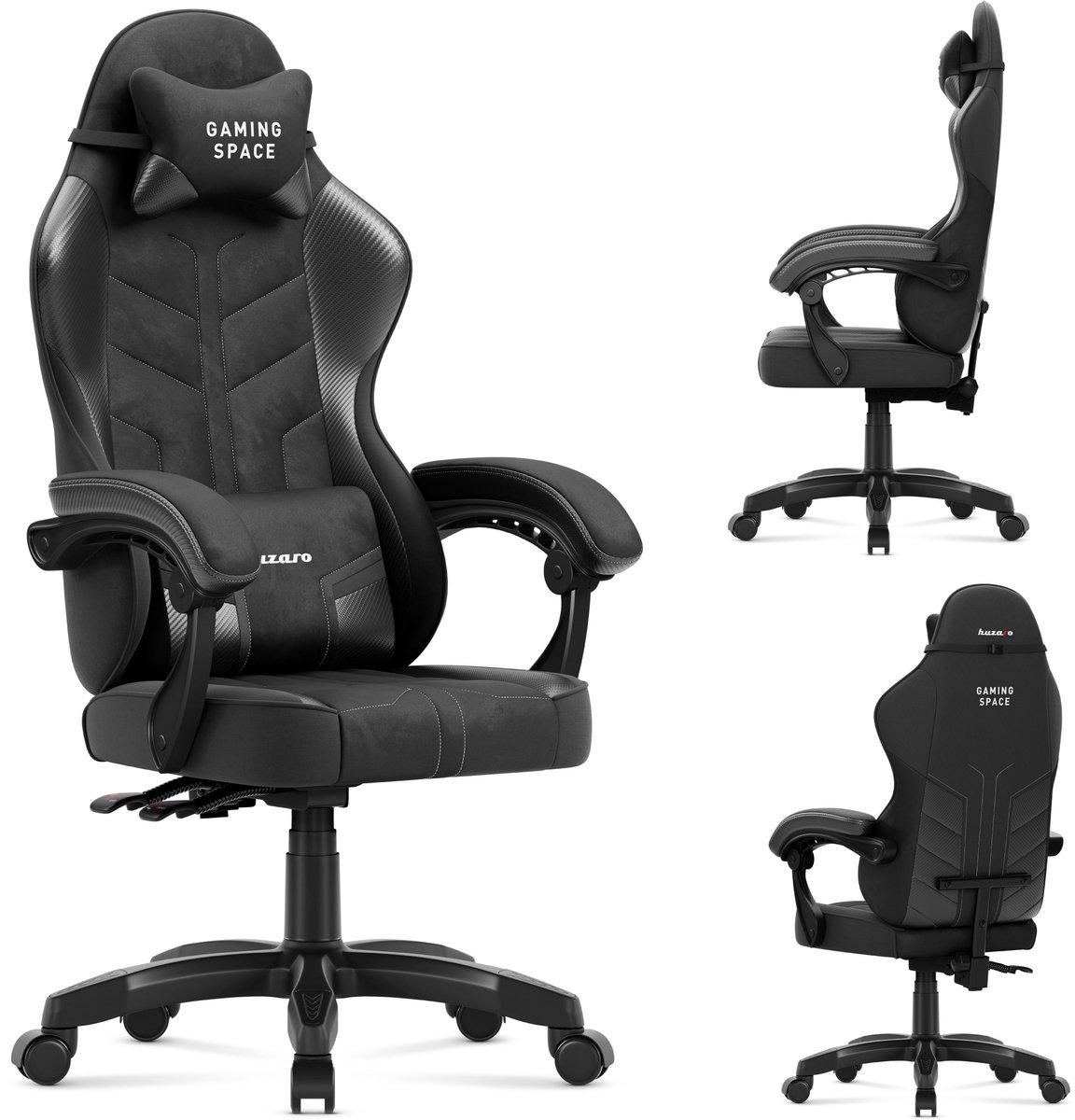 Huzaro Force 2.7 – luxe velours gamestoel met 135° kantelfunctie en ergonomisch design
