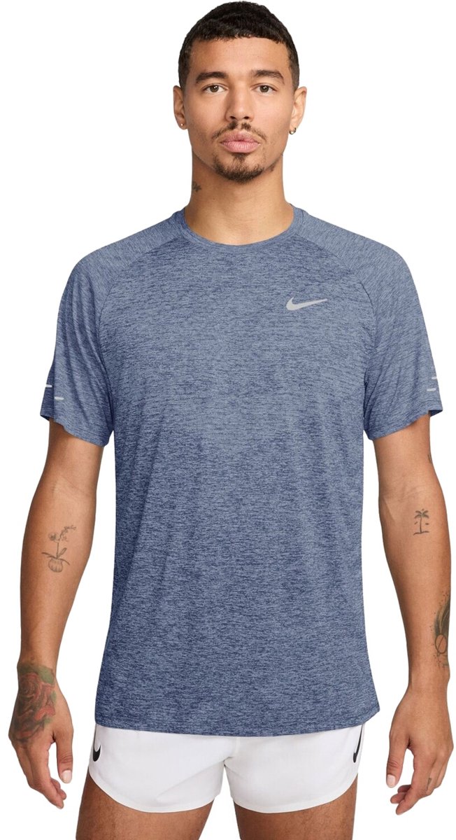Nike Stride Dri-fit Heren Training T-shirt Hv5203-499 Kleur Blauw