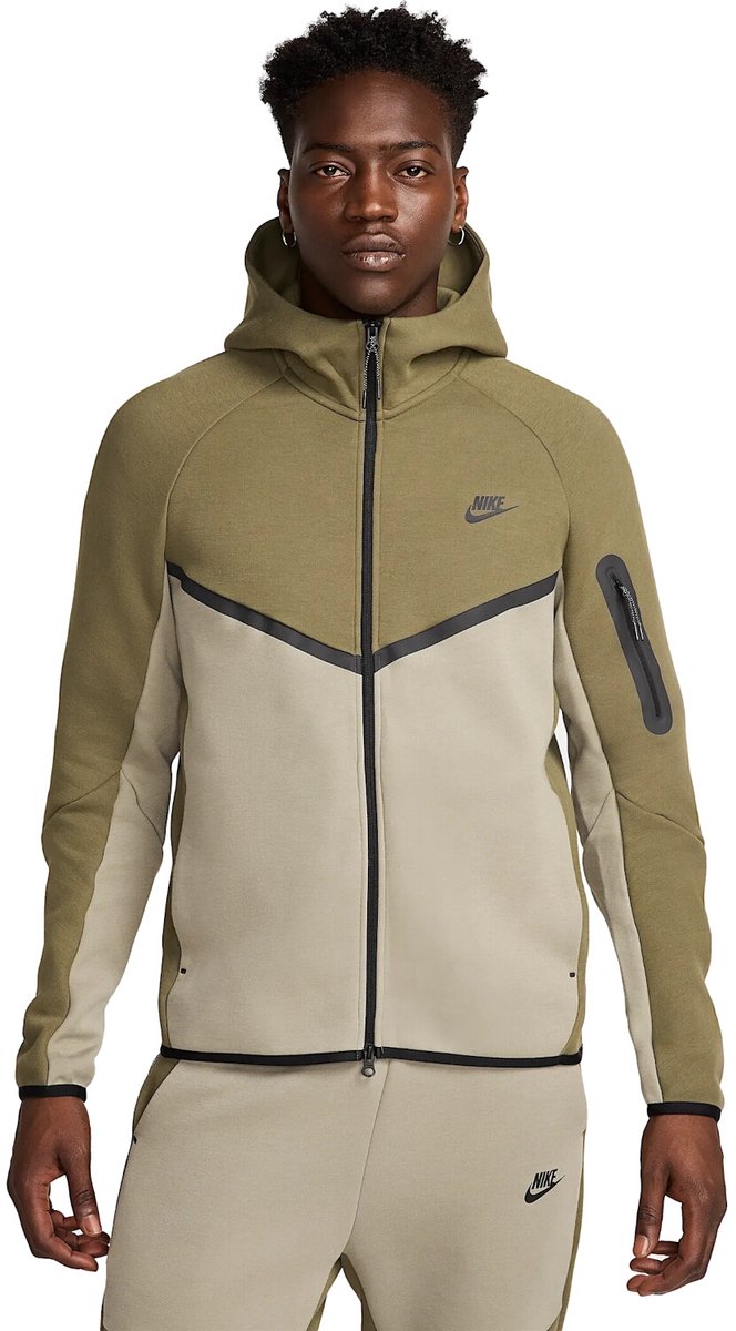 Nike Tech Fleece Heren Hoodie Hv0949-222 Kleur Bruin