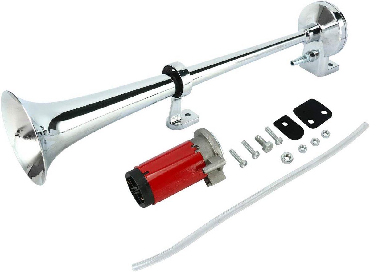 Krachtige Luchthoorn met Compressor 150 dB 12V Universeel voor Vrachtwagen Auto Boot