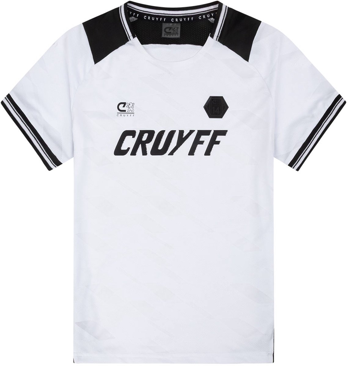 Cruyff Sport T-Shirt Wit/Zwart – Shirt Unisex - Voetbal - Maat 128