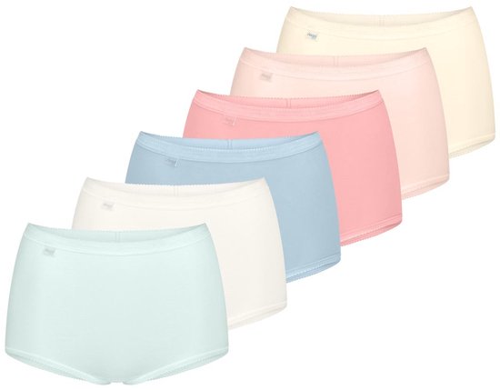sloggi Lot de 6 slips longs pour femme Basic+