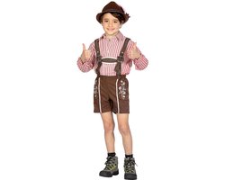 Tiroler Blouse Bordeau Kind Maximilian - Maat 140