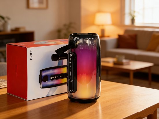 Draadloze Bluetooth Speaker- 360° Lichteffecten-Krachtig Geluid-TWS stereo-verbinding-Bluetooth 5.3-ingang-AUX-ingang-TF-DC- Party Speaker - Geschikt voor Feest, Camping & Thuis van Merkloos — afbeelding 3
