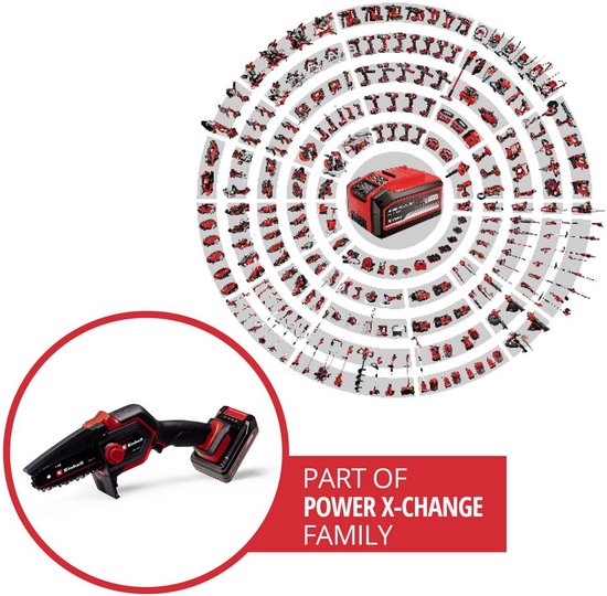 Einhell GE-PS 18/15 Li BL Kit Akku-Astkettensäge Accu-kettingzaag Accu 18 V Lengte mes 158 mm Incl. accu, Incl. oplader van Einhell — afbeelding 4