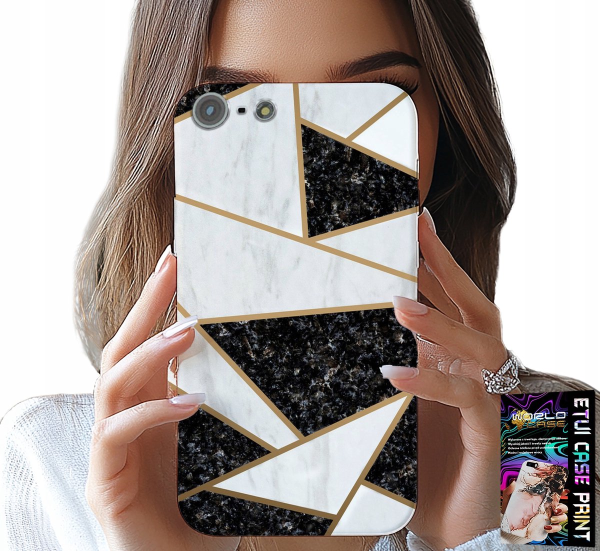HOESJE VOOR IPHONE 5 / 5S / 5C - ELEGANT EN MODIEUS DESIGN HOESJE + GLAS