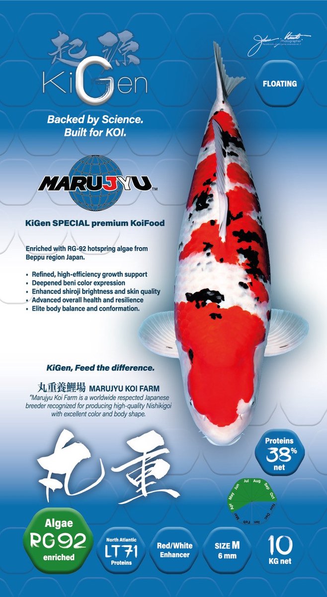 KiGen Koivoer Marujyu Special 6mm 1,2 Kg met RG92