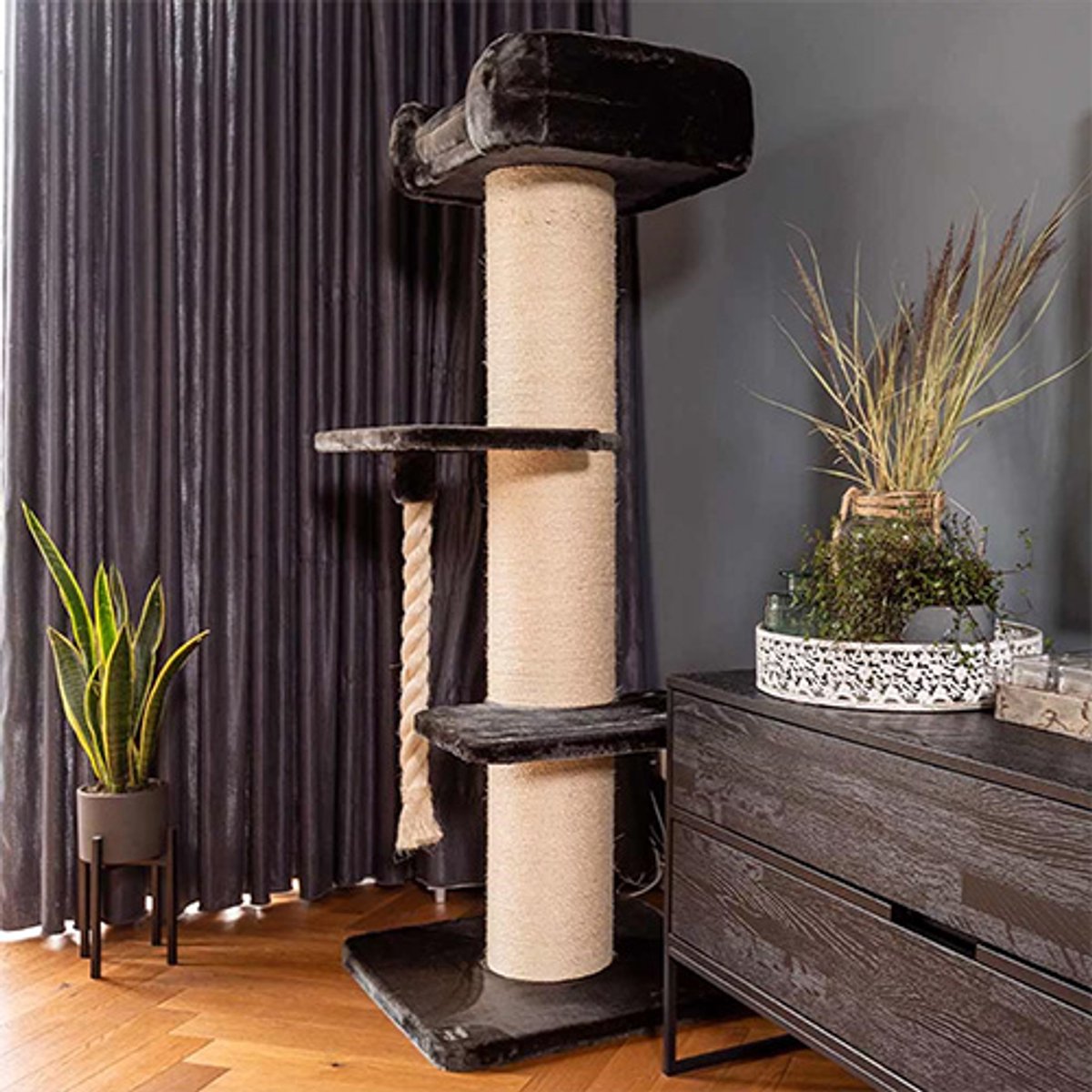 Quapas Tower Lounge - Sterke Krabpaal voor Zware Katten thumbnail 2