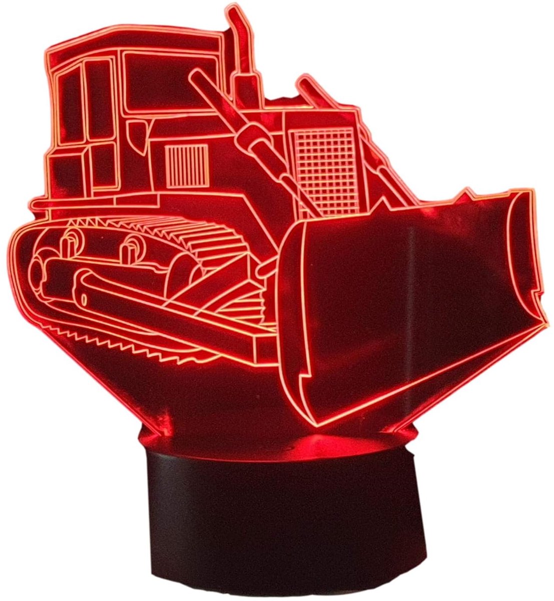3D LED Lamp - Illusie Verlichting - Sfeer Creëren - 7 Kleurwisselingen - 195mm Afmeting