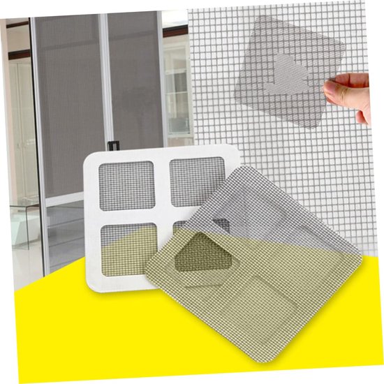 Horren Reparatie - Gaas Stickers - Gaten Dichten - Zelfklevend Gemak - 10x10cm - Zoals Getoond van Merkloos — afbeelding 3