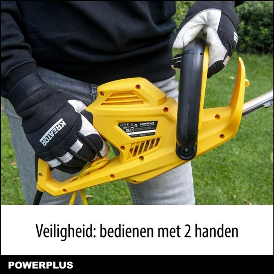 Powerplus Elektrische Heggenschaar POWXG20081 - Elektrische haagschaar van 600 W, mes van 610 mm en snijafstand van 24 mm, tuingereedschap voor het knippen van struiken, heggen en planten van Powerplus — afbeelding 3