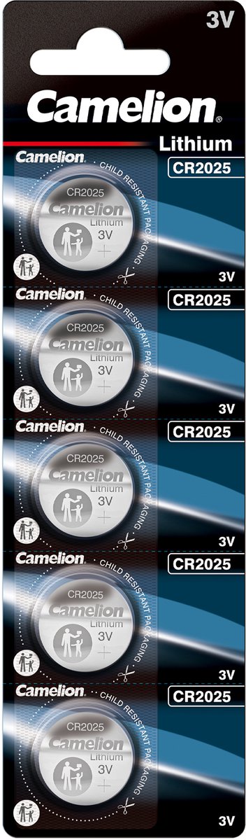 Camelion CR2025 lithium 3v - 5 stuks