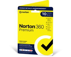 Norton 360 Premium - 1 Gebruiker - 10 Apparaten - 1 Jaar - 75GB - Windows/MAC/Android/iOS Download