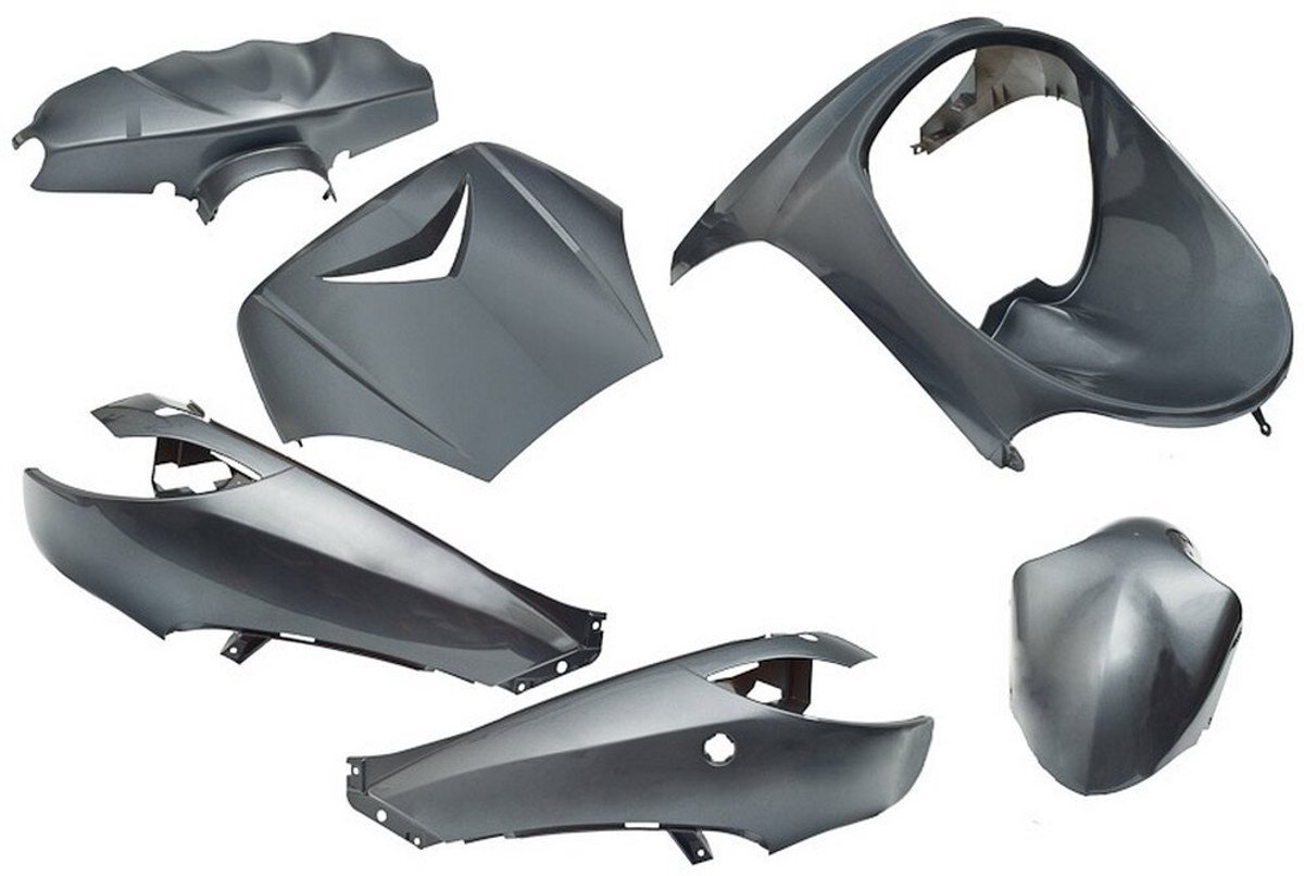 Plaatset Peugeot vivacity tot bj. 2008 6 delig anthraciet