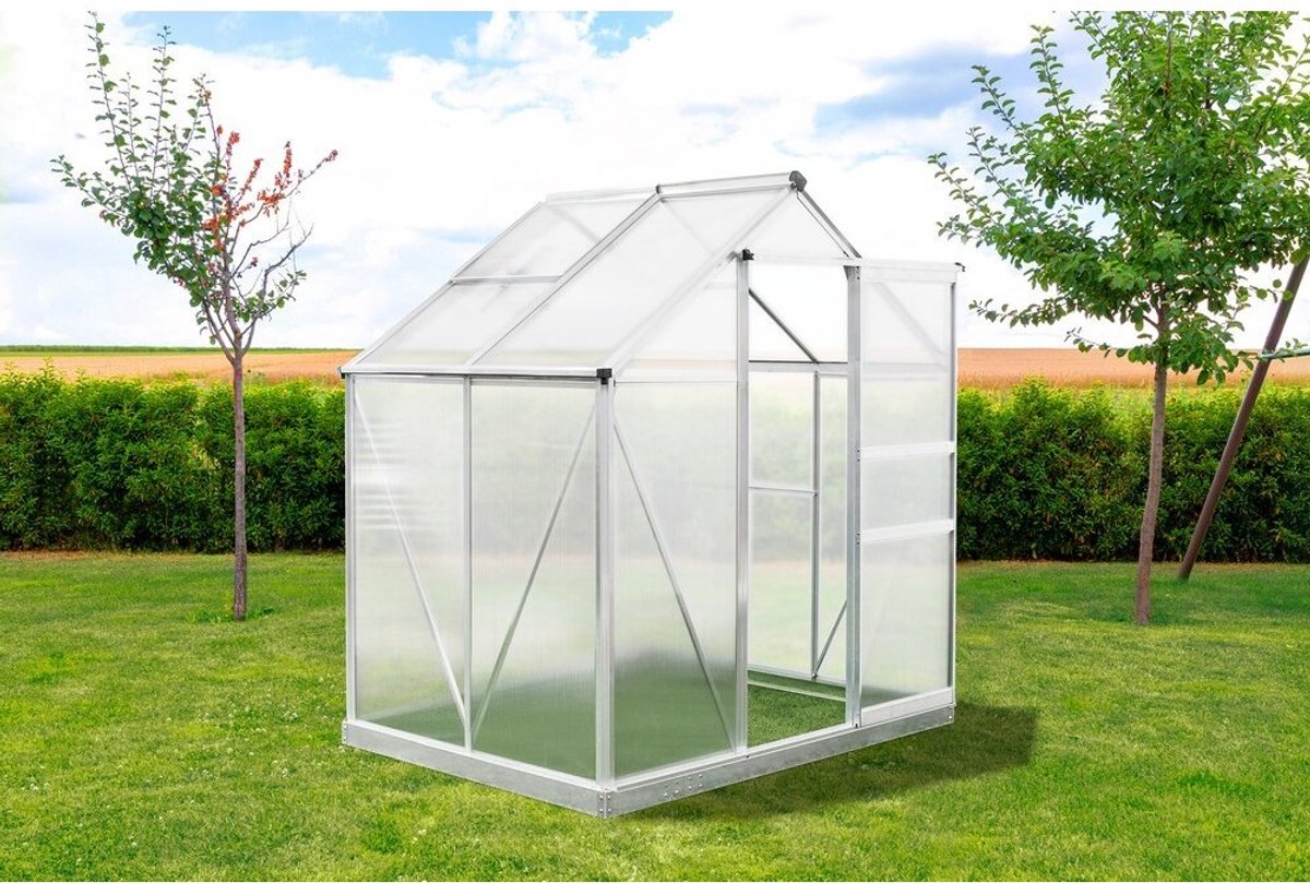 Westmann Tuinkas Flora 64 - 132 x 190 x 201 cm - Zilver