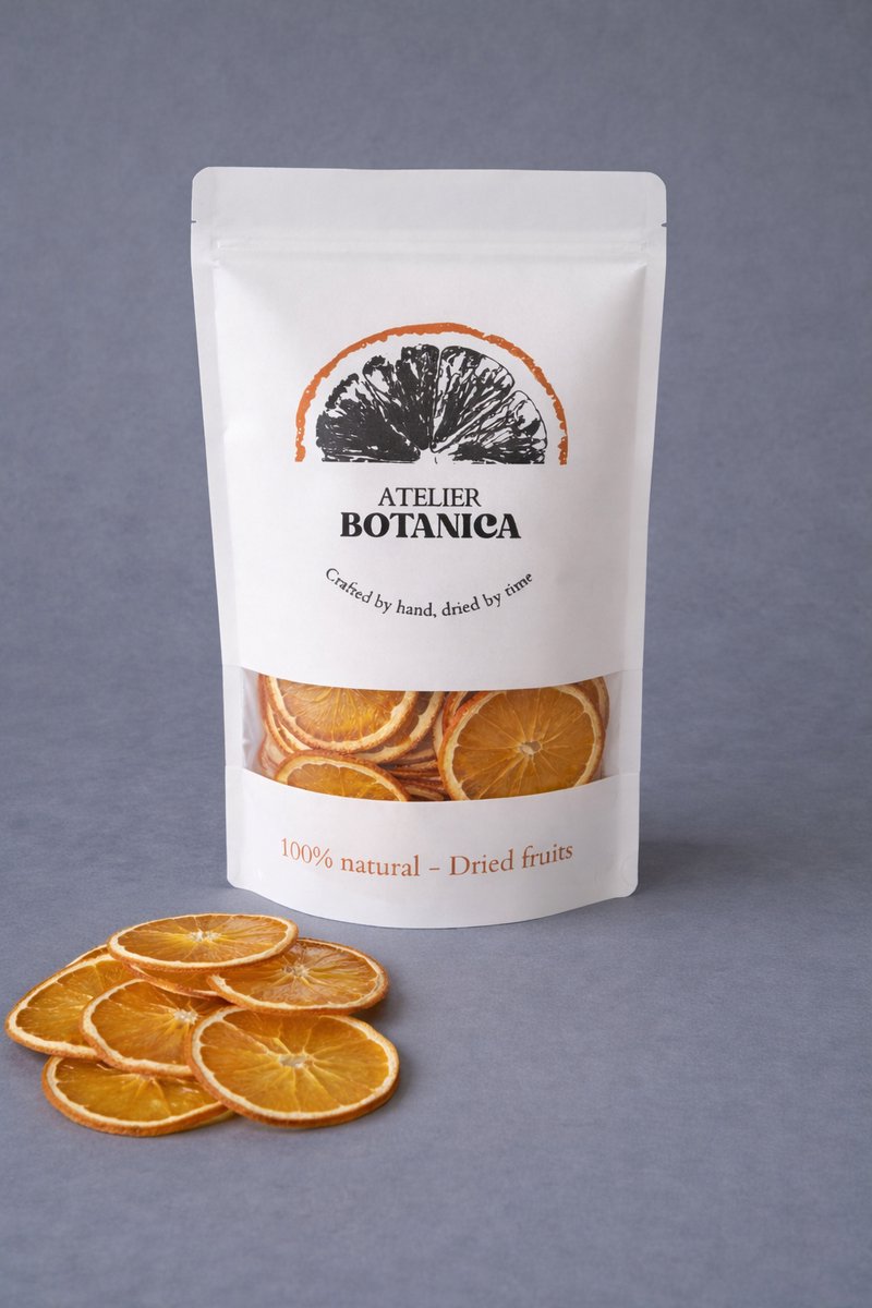 Premium Gedroogde sinaasappelschijfjes – 100g – cocktail garnish – 100% natuurlijk – voor gin, cocktails & thee
