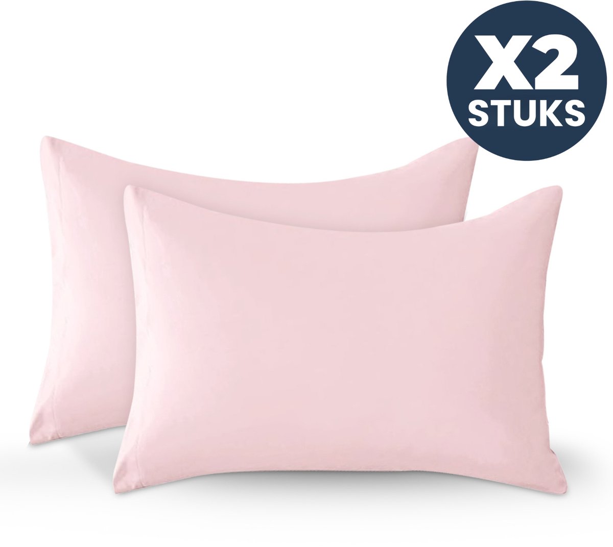 Sleep Comfy Deluxe Kussensloop - 60x70 cm Set van 2 Stuks – Envelopsluiting – Zacht & Ademend – Potpourri