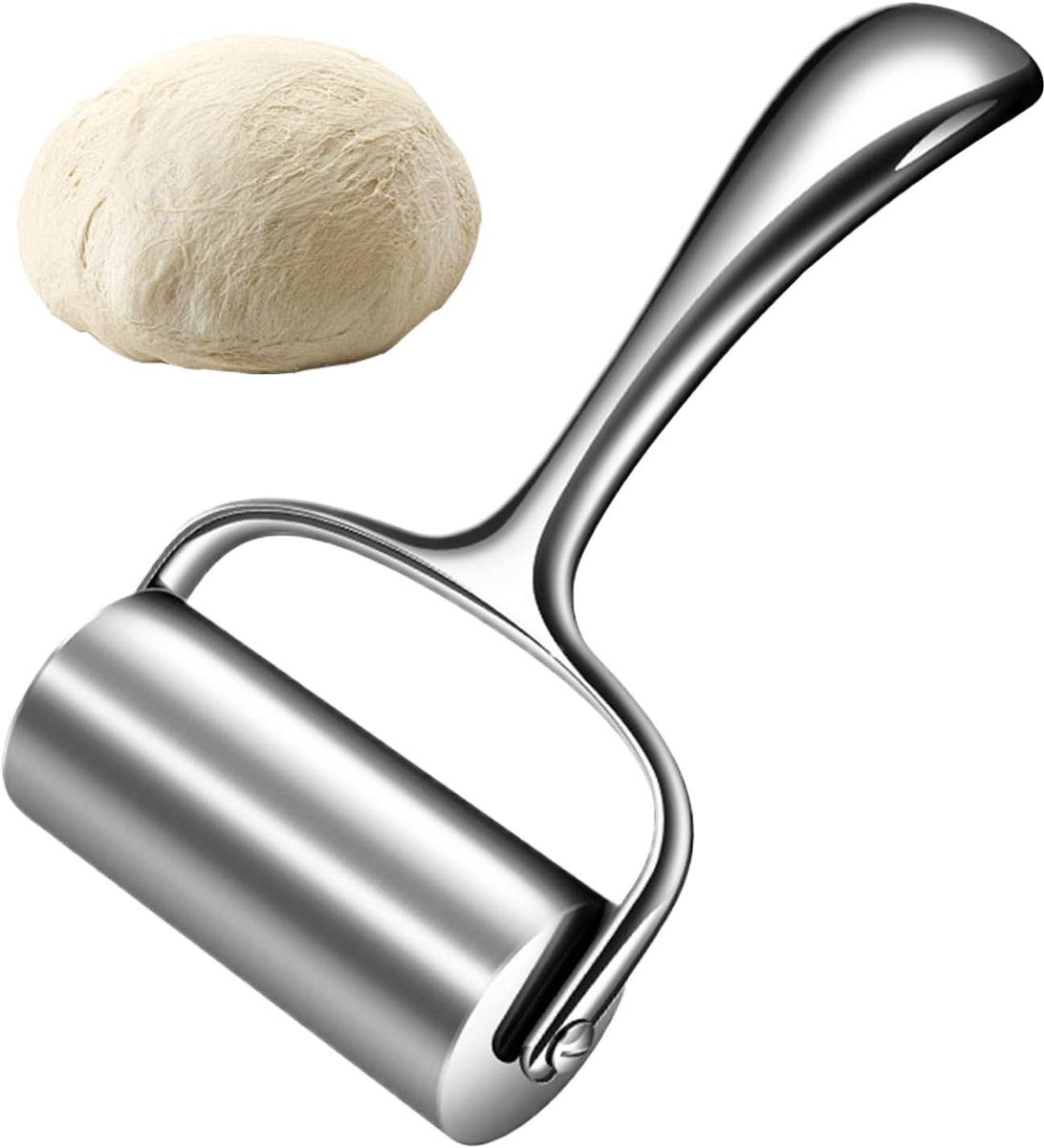 Deegroller Bakken - Bakgereedschap Keuken - Pizza Brood Taart - Ergonomische Grip - 21x102 cm