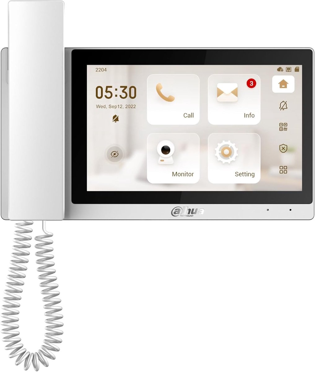Intercom Binnenpost - Video Deurtelefoon - Veilig Wonen - 7 Inch Touchscreen PoE - 50 x 50 x 28 cm