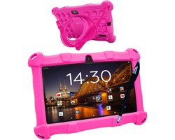 AngelTech Kindertablet Slim – 3+4GB RAM - 32+64GB – 100%Kidsproof - Vanaf 3 Jaar – 7 Inch - Ouderlijk Toezicht – Roze