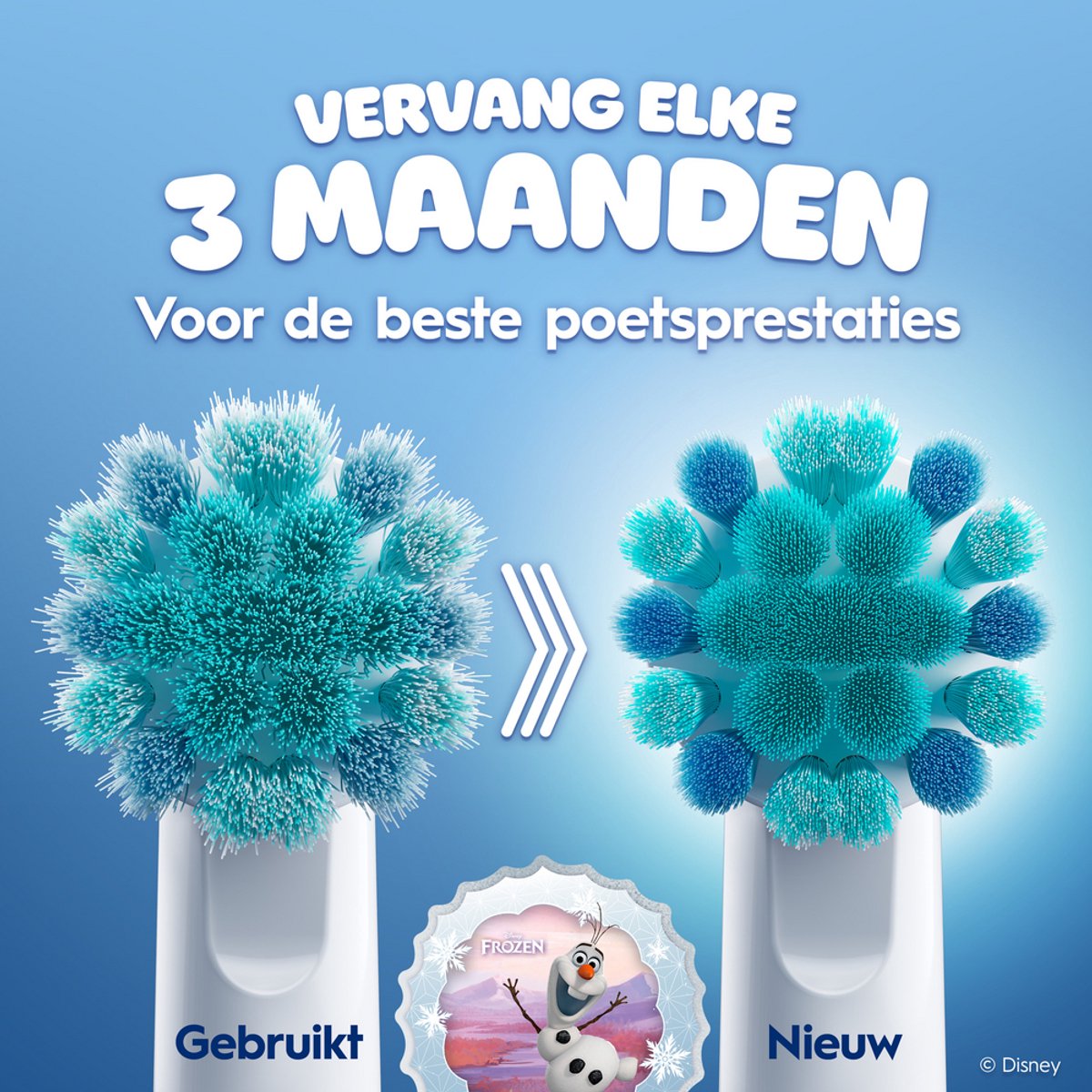 Oral-B Pro Kids Opzetborstels - Met Disney Frozen - 4 Stuks thumbnail 8