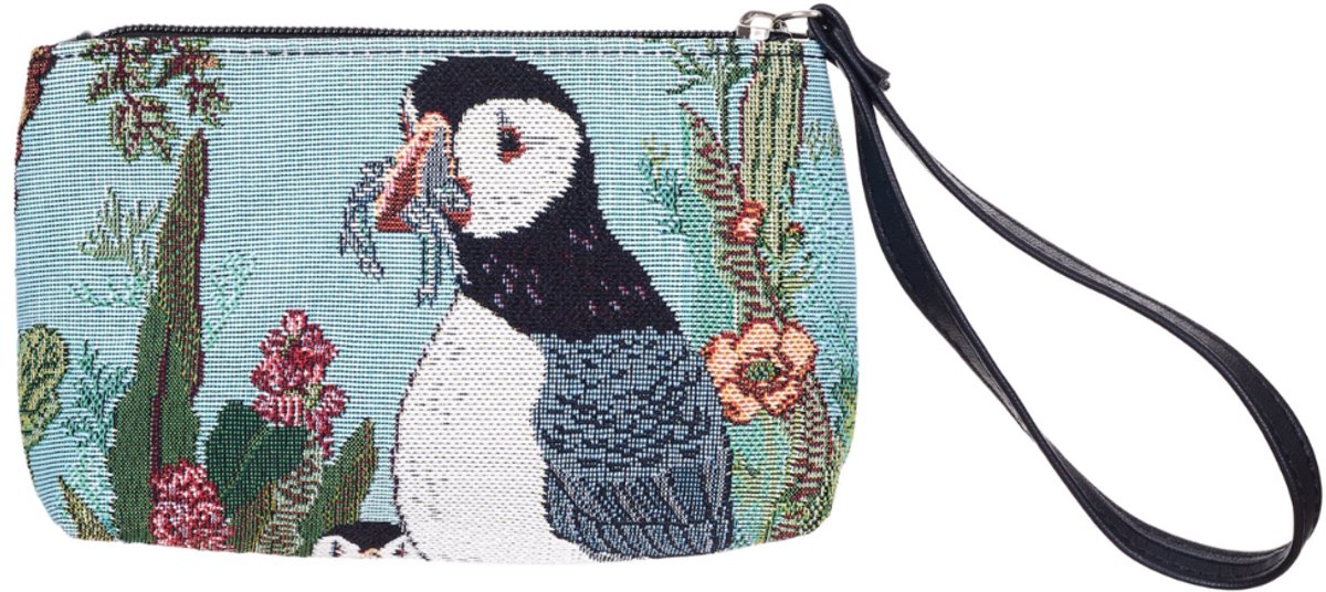 Polstasje - Gobelinstof - Puffin - Papagaaiduiker - vogel