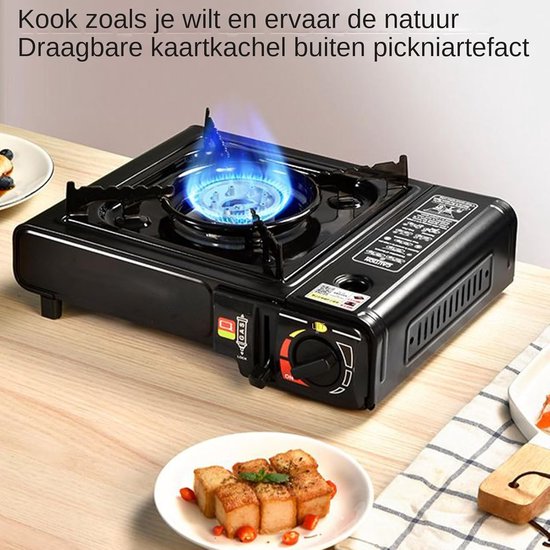 Kampeer Kookstel - Draagbare Gasbrander - Outdoor Koken - Automatische Ontsteking - 37x29x11 Centimeter — afbeelding 4