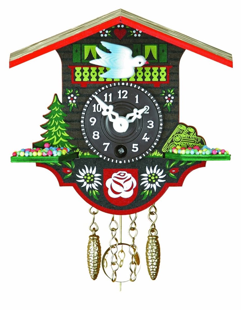 Trenkle - 16_P - Wandklok - 1-daags veer opgewonden uurwerk - Miniatur-Uhr