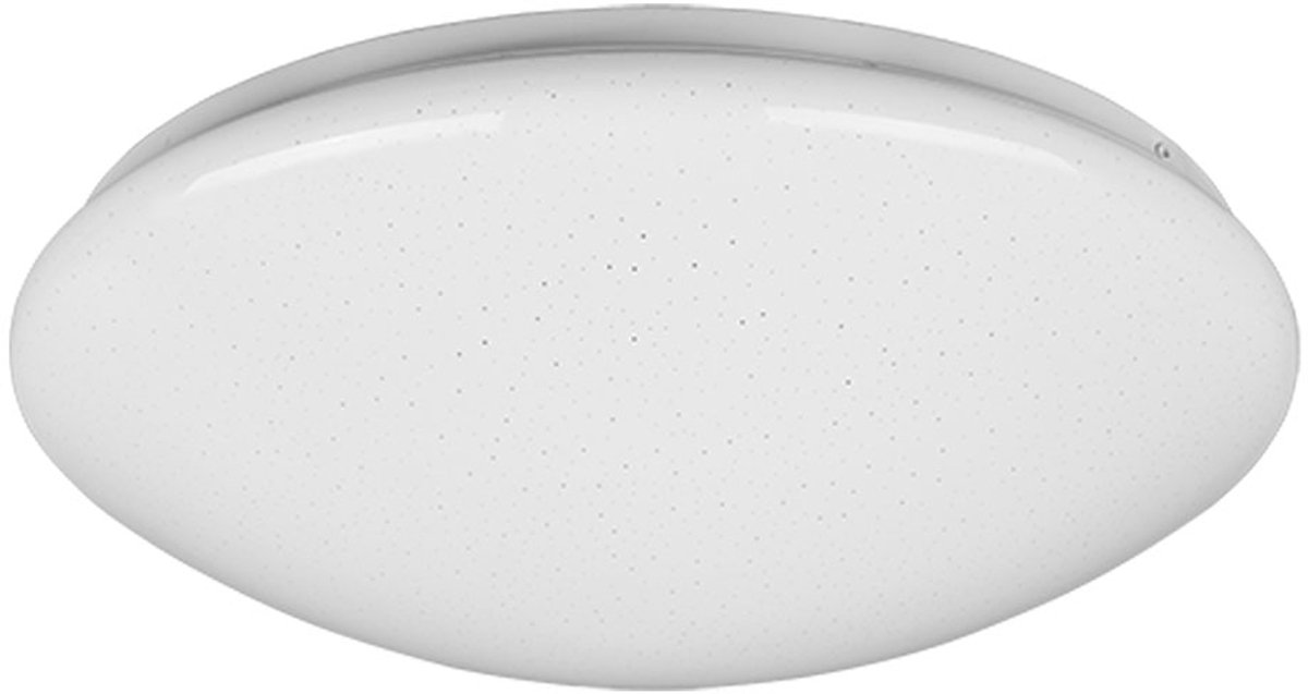 REALITY LUKIDA - Plafondlamp - Wit - incl. 1x SMD 18 W - Afstandsbediening - Geintegreerde dimmer - Traploos instelbare lichtkleur - Nachtlampje - Plafondbevestiging - Niet geschikt voor externe dimmer - Sterlichteffect - Geheugenfunctie