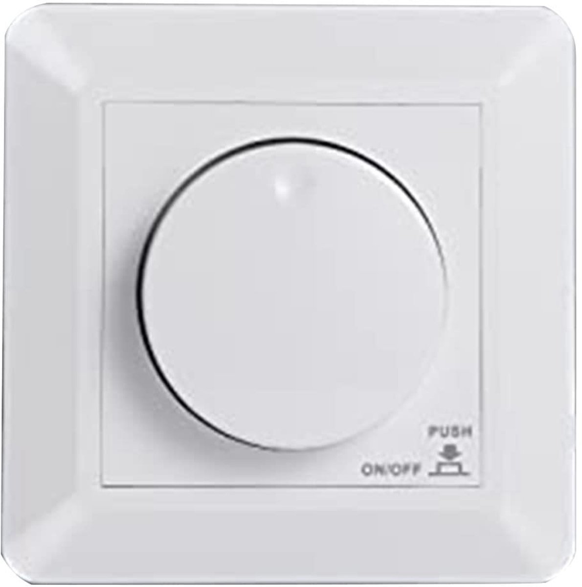 LED Dimmer Schakelaar - Inbouw Dimmer - Verlichting Regelen - 5-300W Compatibel - 9x9x6 cm - Wit
