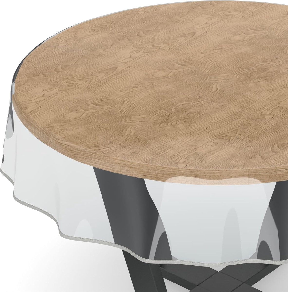 Beschermende Tafelhoes - Afdekfolie Plastic - Tafel Beschermen - Rol geleverd geen vouwen - Rond 140 cm - Transparant