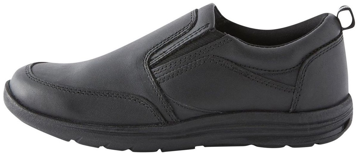 Next - Jongens - Leren schoolloafers met brede pasvorm (G) - Zwart