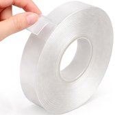 2 rollen 20 m dubbelzijdig plakband, 20 m x 10 mm extra