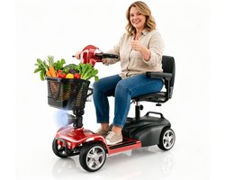 iScooter X02 Elektrische Scootmobiel - Opvouwbaar en verstelbare stoel - 25 km actieradius - 250W Motor - 12Ah Accu - 8km/h - 4 wielen - 136 kg Draagkracht