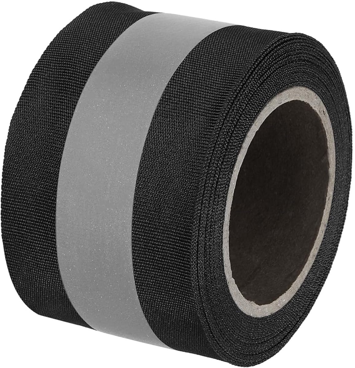 Reflecterende band - Naaiband Hoge Zichtbaarheid - Veiligheid Buiten - Duurzaam Polyester Materiaal - 2cm x 300cm - Zwart