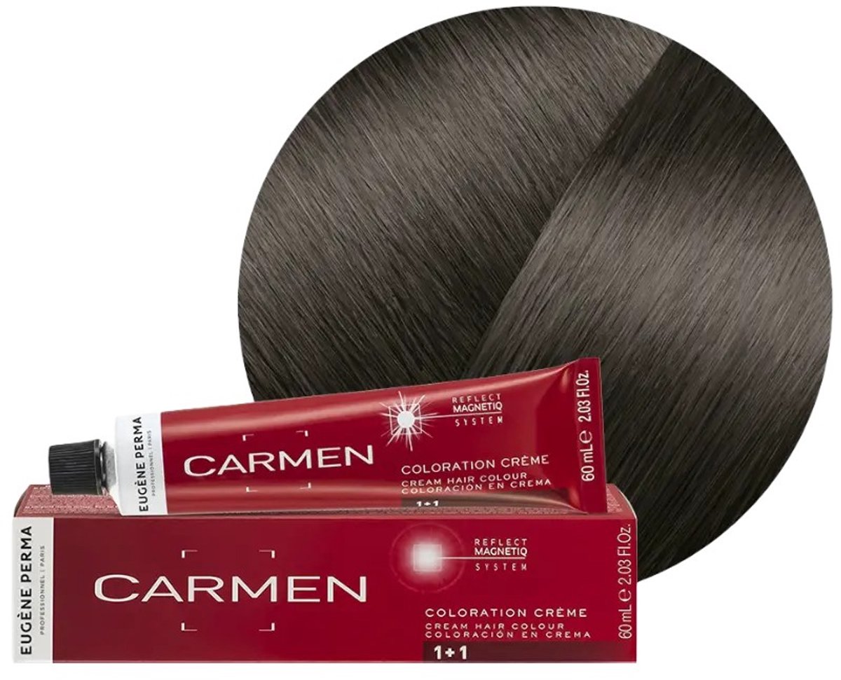 Eugene Perma Carmen Ultime Permanente Kleuring Crème Haarkleur 60ml - 06.1 ash dark blonde