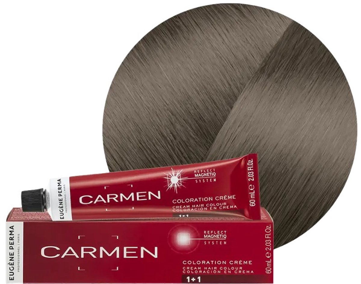 Eugene Perma Carmen Ultime Permanente Kleuring Crème Haarkleur 60ml - 08.1 light blonde ash