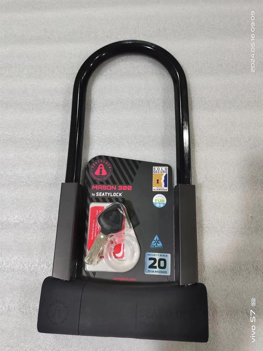 Fiets U-slot - Veilig Slot - Fiets Beveiligen - Gehard Staal - 30cm Lengte - Zwart