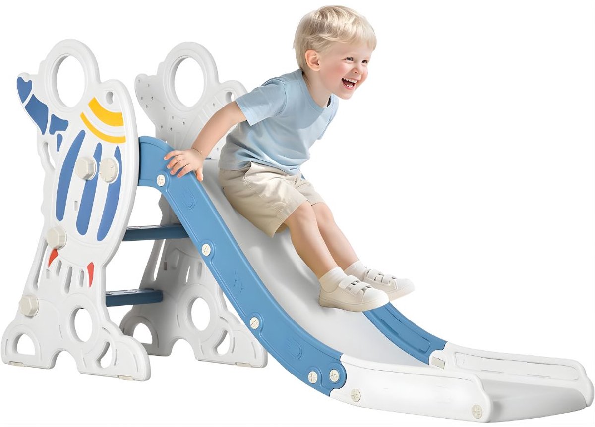 DnA® Glijbaan - Glijbaan Peuter - Glijbaan Buiten - Glijbaan Little Tikes - Glijbaan Binnen - Blauw - 157cm x 47cm x 80cm