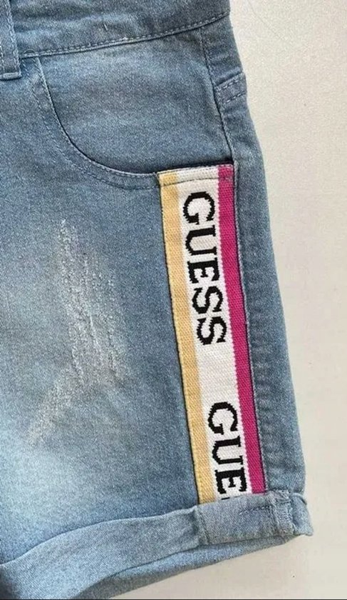 Guess - Short en jean court - Bleu - Taille 128/134