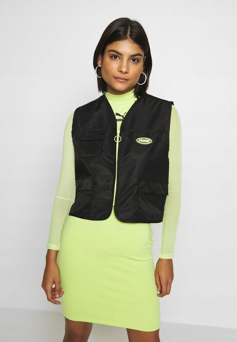Puma Damensweater – Nylon Zwart